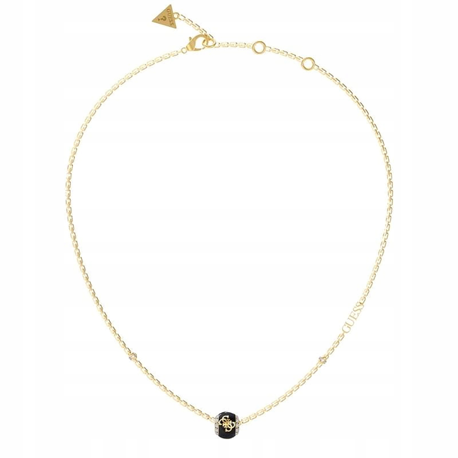 Dámský zlatý náhrdelník Guess, kolečko 45 cm