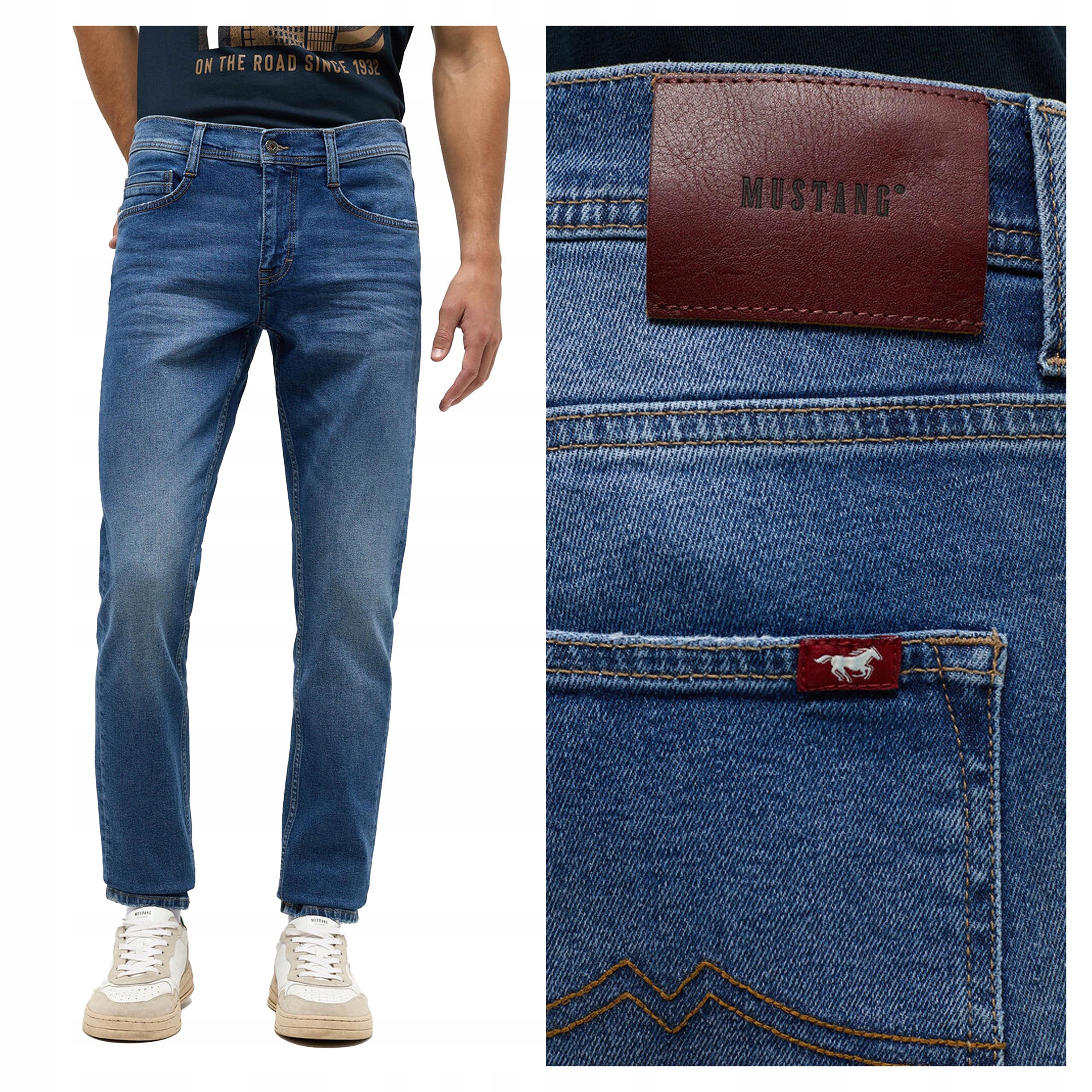 Pánské jednoduché džínové kalhoty Mustang Oregon Slim 33/30