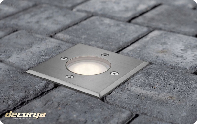 OPRAWA LED LAMPA NAJAZDOWA GRUNTOWA PODJAZD OGRODOWA WPUSZCZANA GU10 230V Klasa efektywności energetycznej F