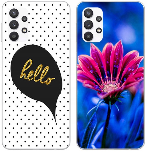 

2+1 Etui Silikon Do Samsung Galaxy A32 5G Szkło