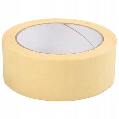 TAŚMA MALARSKA MASKUJĄCA ŻÓŁTA REMONTOWA 50 m x 48mm BUDOWLANA