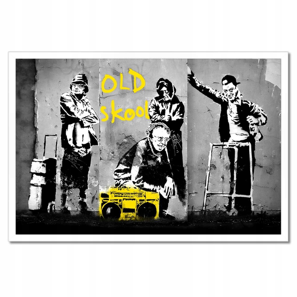 Plakáty v rámu 60x40 Banksy Old school