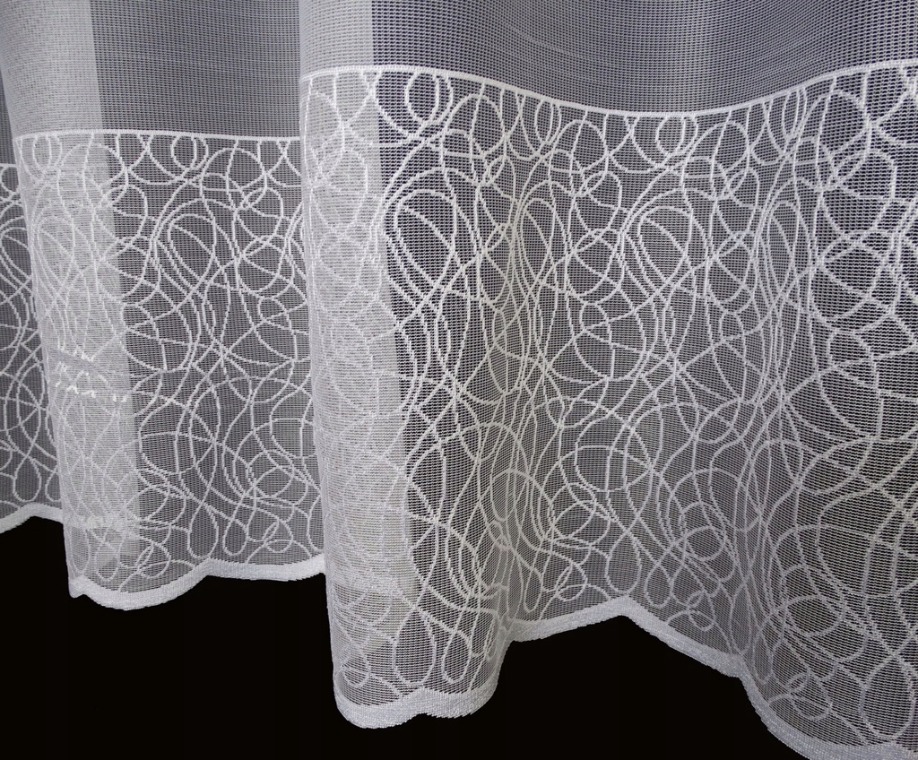 Mg Záclona 618/140 Bílá 350x180 cm Hotová S Páskou M