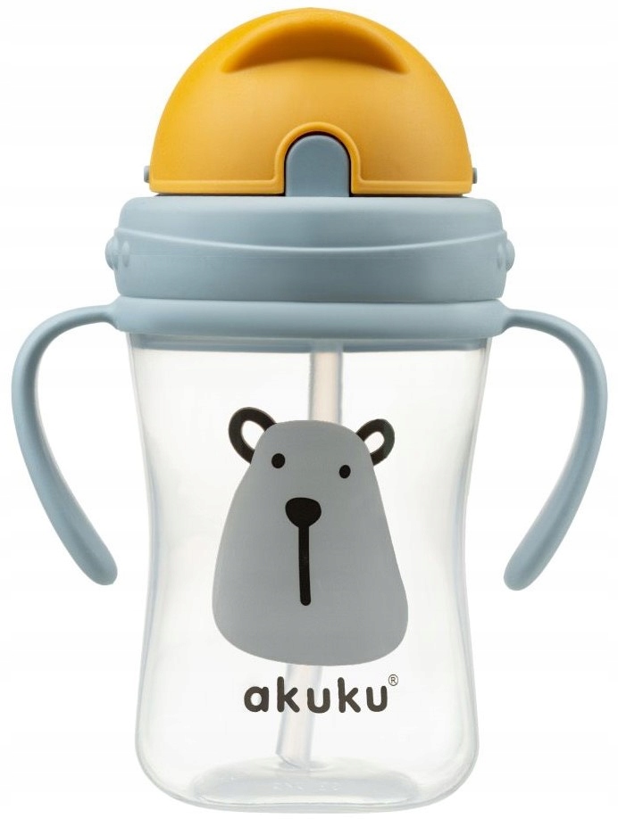 

Akuku Kubek Bidon Z Rurką Słomką Uchwyty 300 ML 9M
