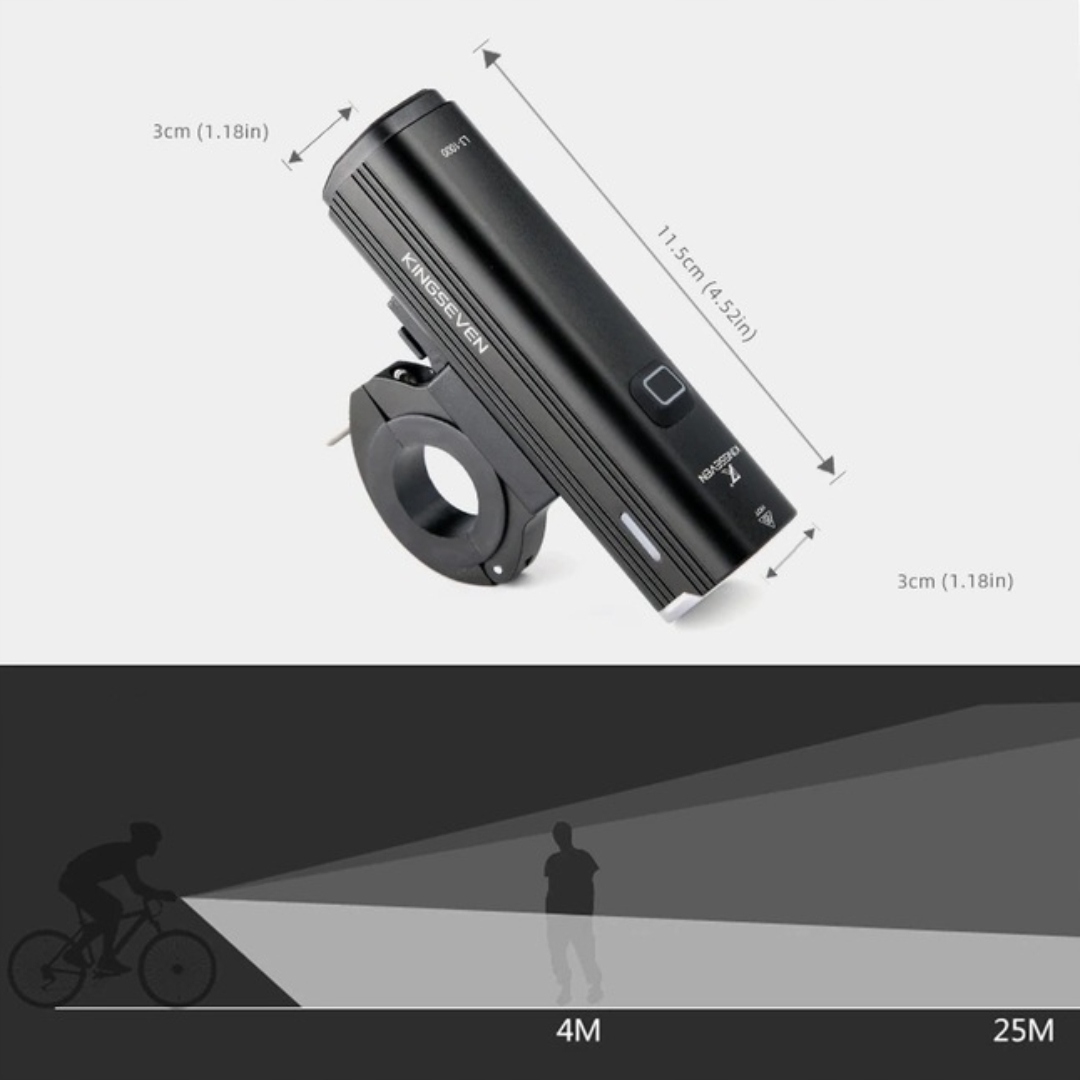 LAMPKA ROWEROWA PRZEDNIA MOCNA LED 1000lm 5 TRYBÓW 4800mAh LATARKA LAMPA Zasilanie akumulator