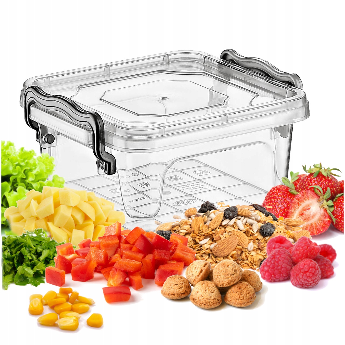 

Pojemnik Na Żywność Przekąski Bakalie 0,35L