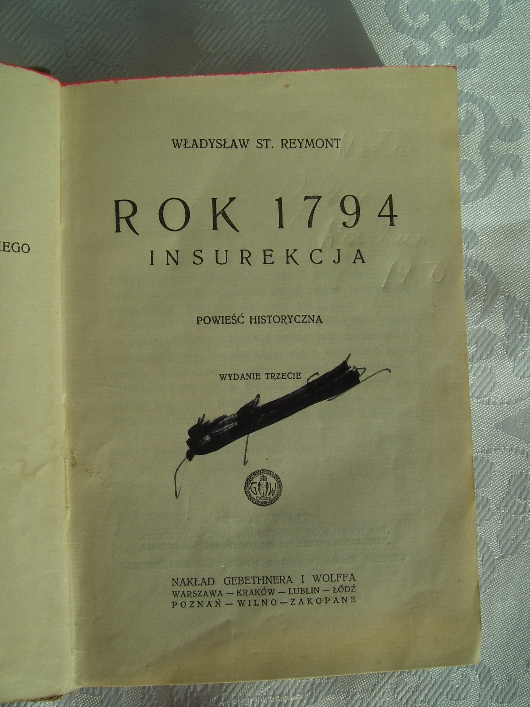 Rok 1794 Insurekcja - Reymont Tytuł Rok 1794 Insurekcja