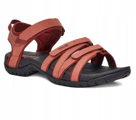 Teva Dámské Červené Sportovní Sandály Na Suchý Zip, Ploché, Velikost 39