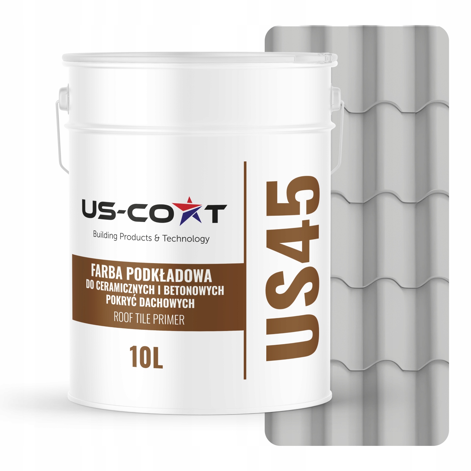 Podkladová Farba Na Strechu Keramická 10L 71m² Šedá Mliečna Ral 7047 Mat