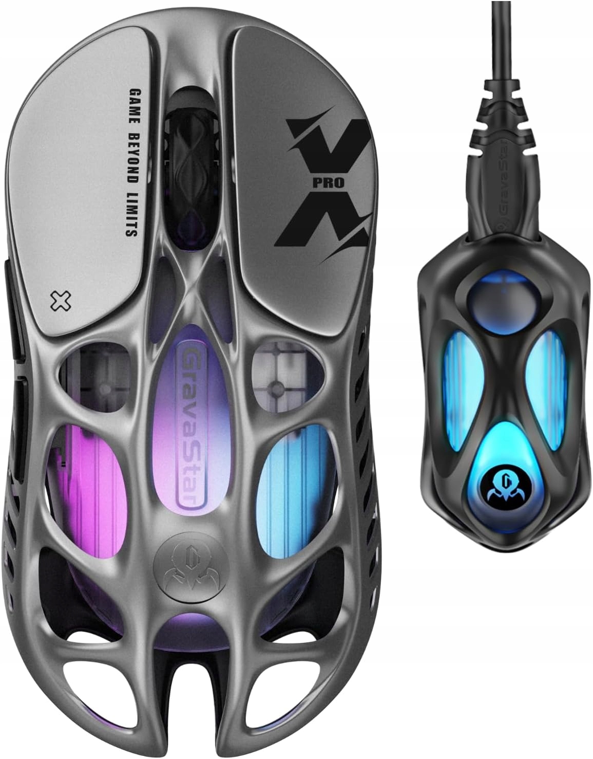 Bezdrátová Myš Herní Ultra Lehká 32000 Dpi Rgb