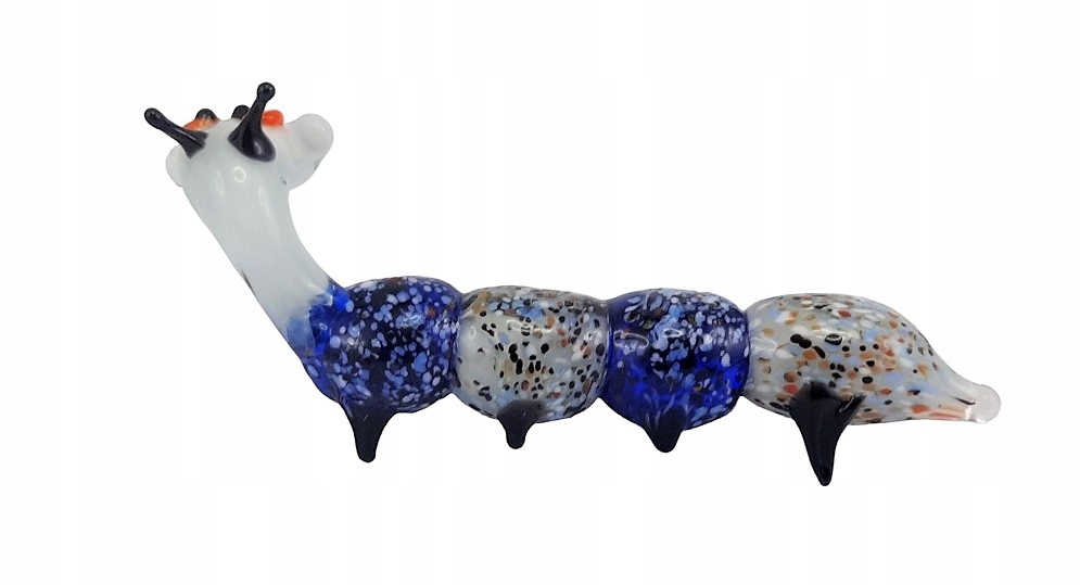 PIĘKNA SZKLANA FIGURKA/ GĄSIENICA Producent inna