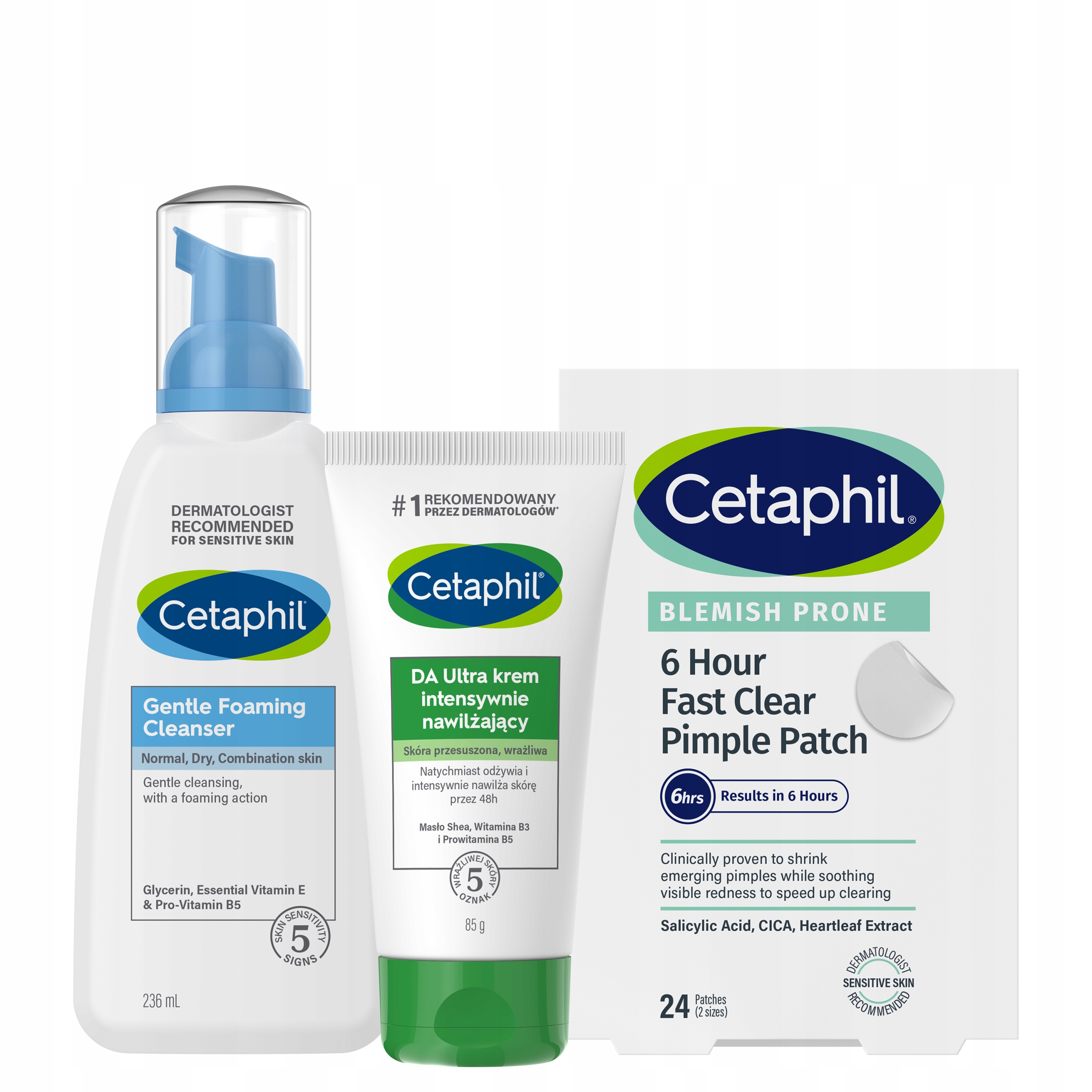 Cetaphil 6 hour Pimple Patch plastry na wypryski Delikatna pianka Da