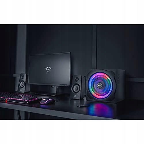TRUST GAMING GXT 629 Tytan 2.1 Speakers with RGB LED Subwoofer 120W — miniatura 2