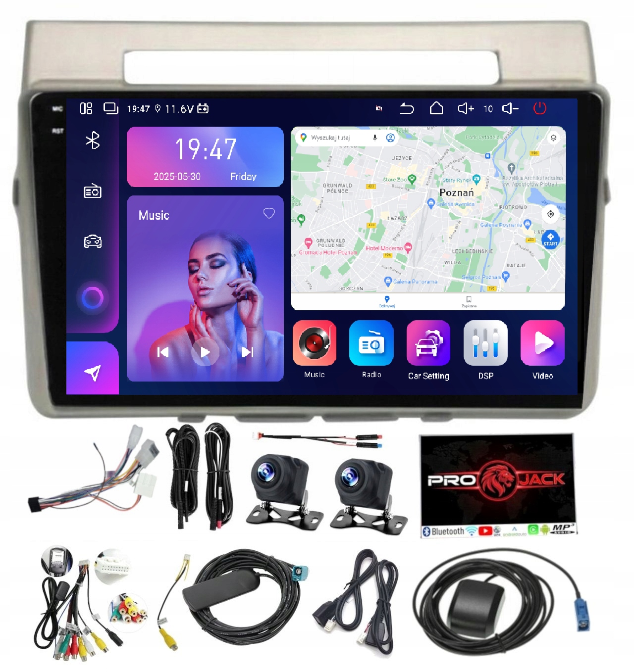 Rádio Navigácia Toyota Corolla Verso 2004-2009 Carplay Android 8/256GB Sim