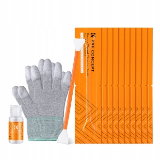 K&f Concept zestaw do czyszczenia matrycy Aps-c 16 mm 10 szt. płyn 20 ml
