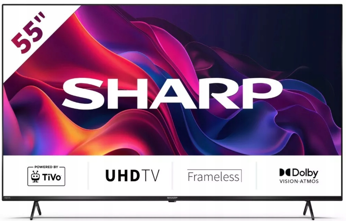 Televízor Sharp 55GK4245E 4K Uhd Smart Tv TiVo Dolby Atmos WiFi Led čierny