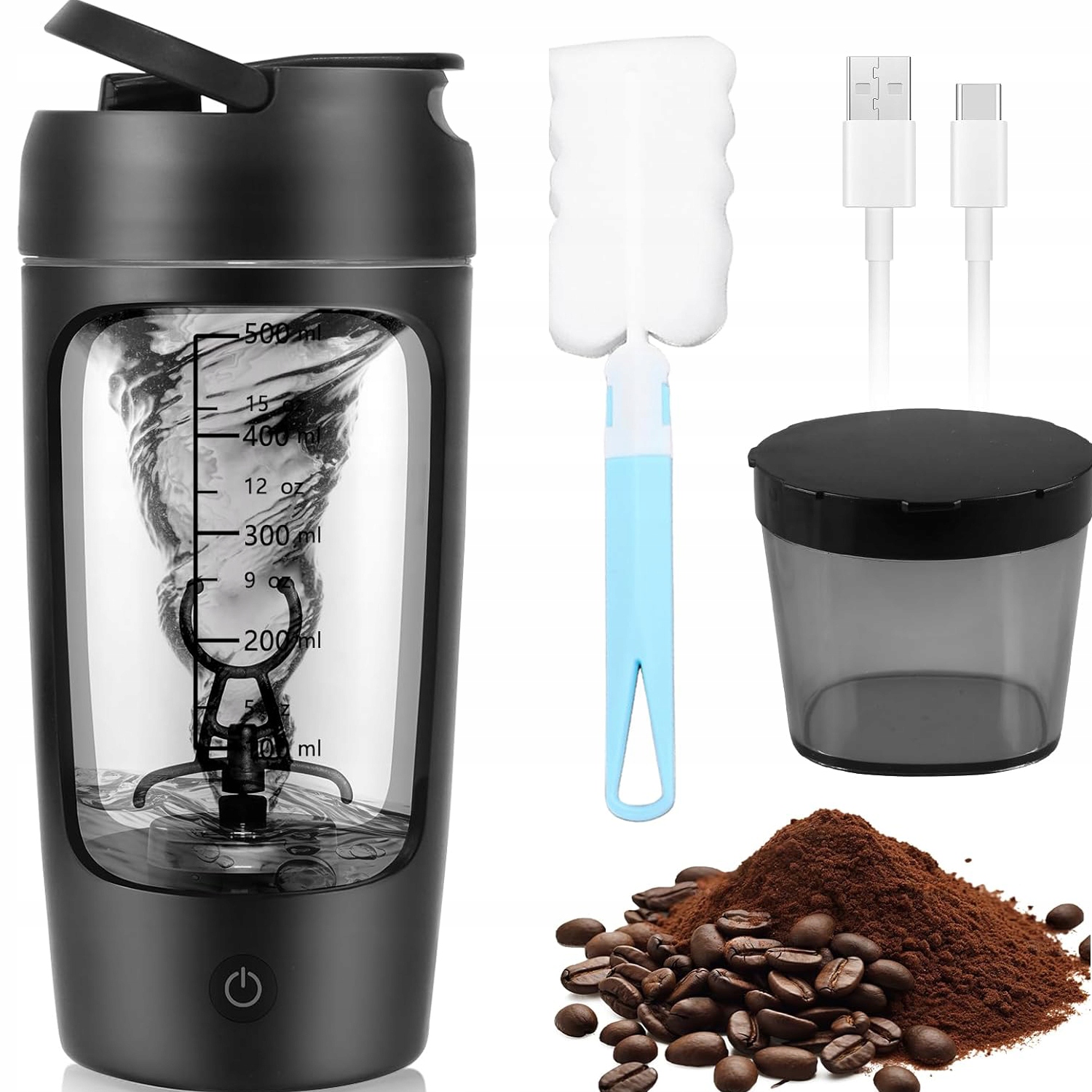 Šejkr Na Kondicionéry Shaker Přenosný Elektrický Usb 650ML 1200 mAh