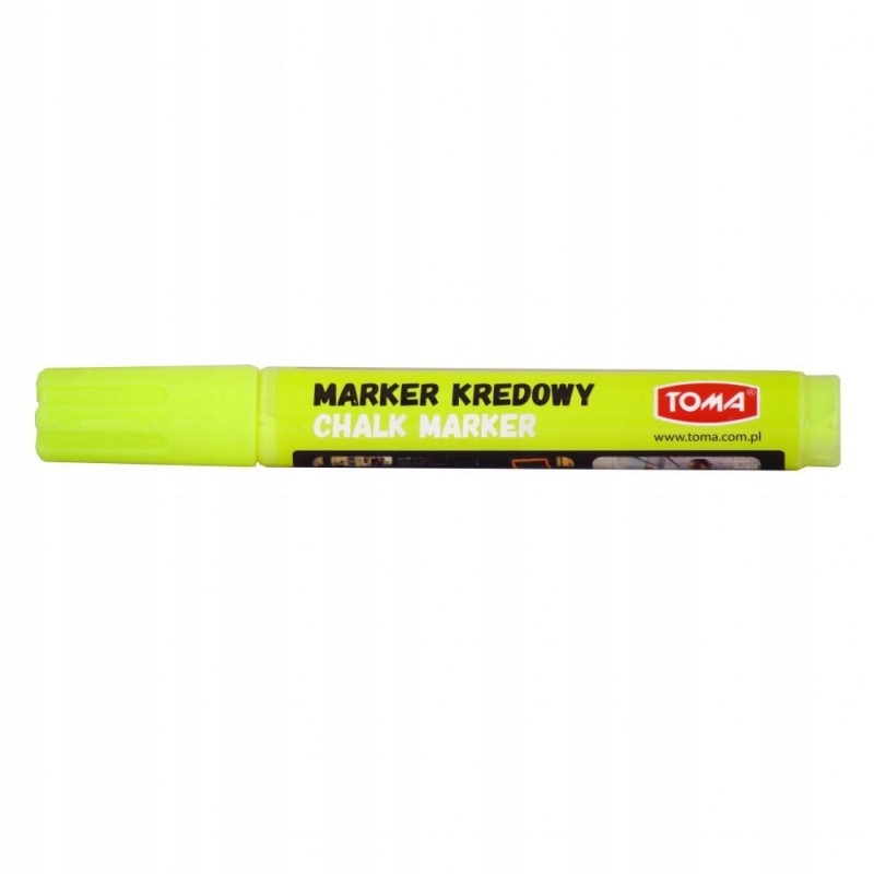 

Marker Kredowy Toma Żółty do Tablic Łatwy W Użyciu