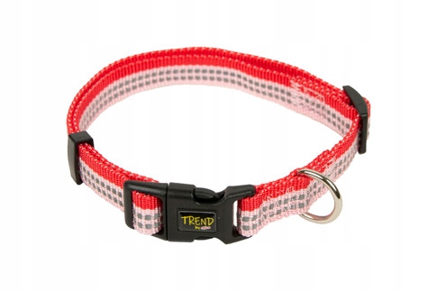 

Obroża regulowana odblaskowa 15mm/35-50cm czerwona