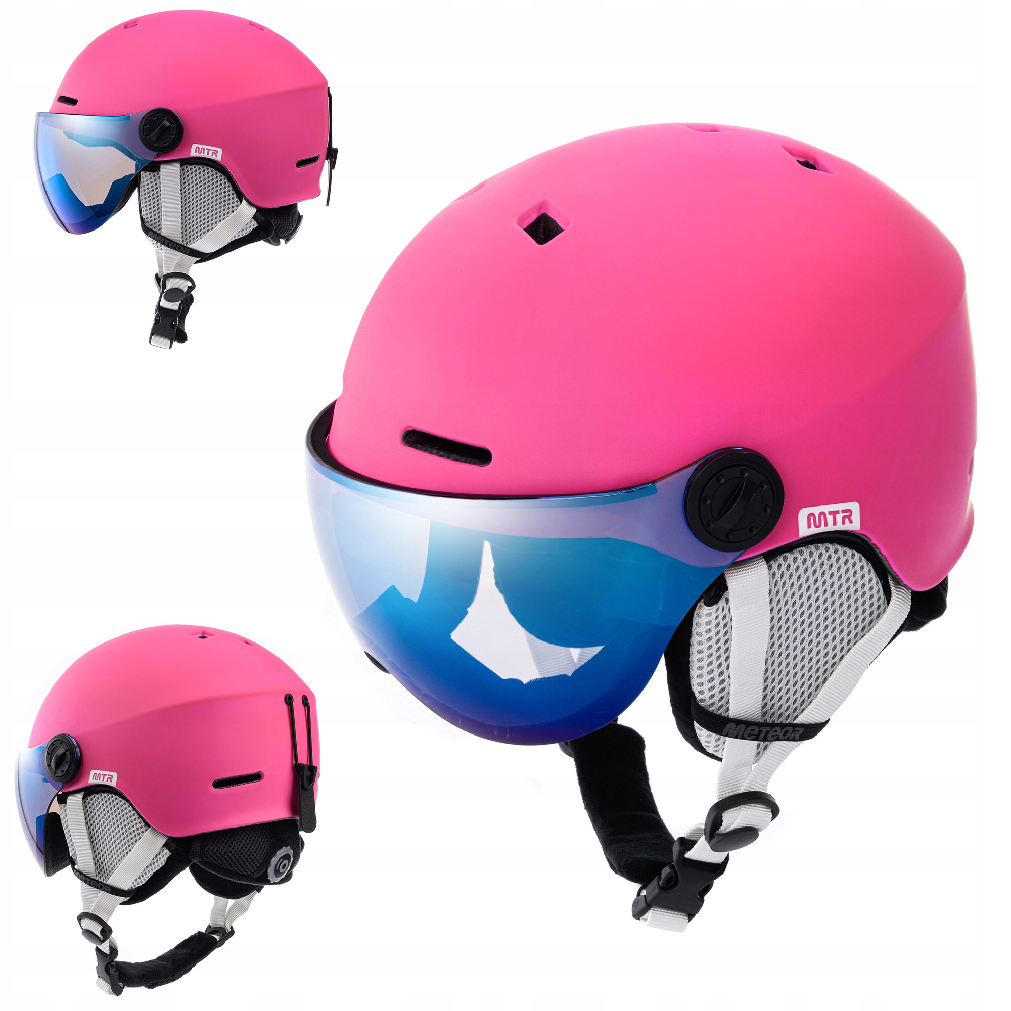 Lyžařská Přilba Snowboard Se Sklem Meteor Falven L 58-61 filtr S2 nastavitelný