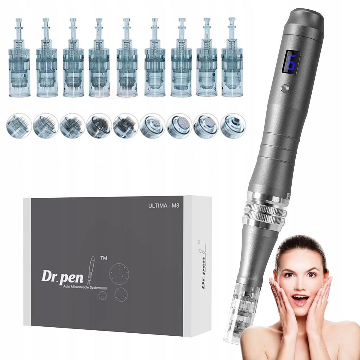 Professional Dr Pen M8 Bezdrátové zařízení pro mezoterapii 12 kazet