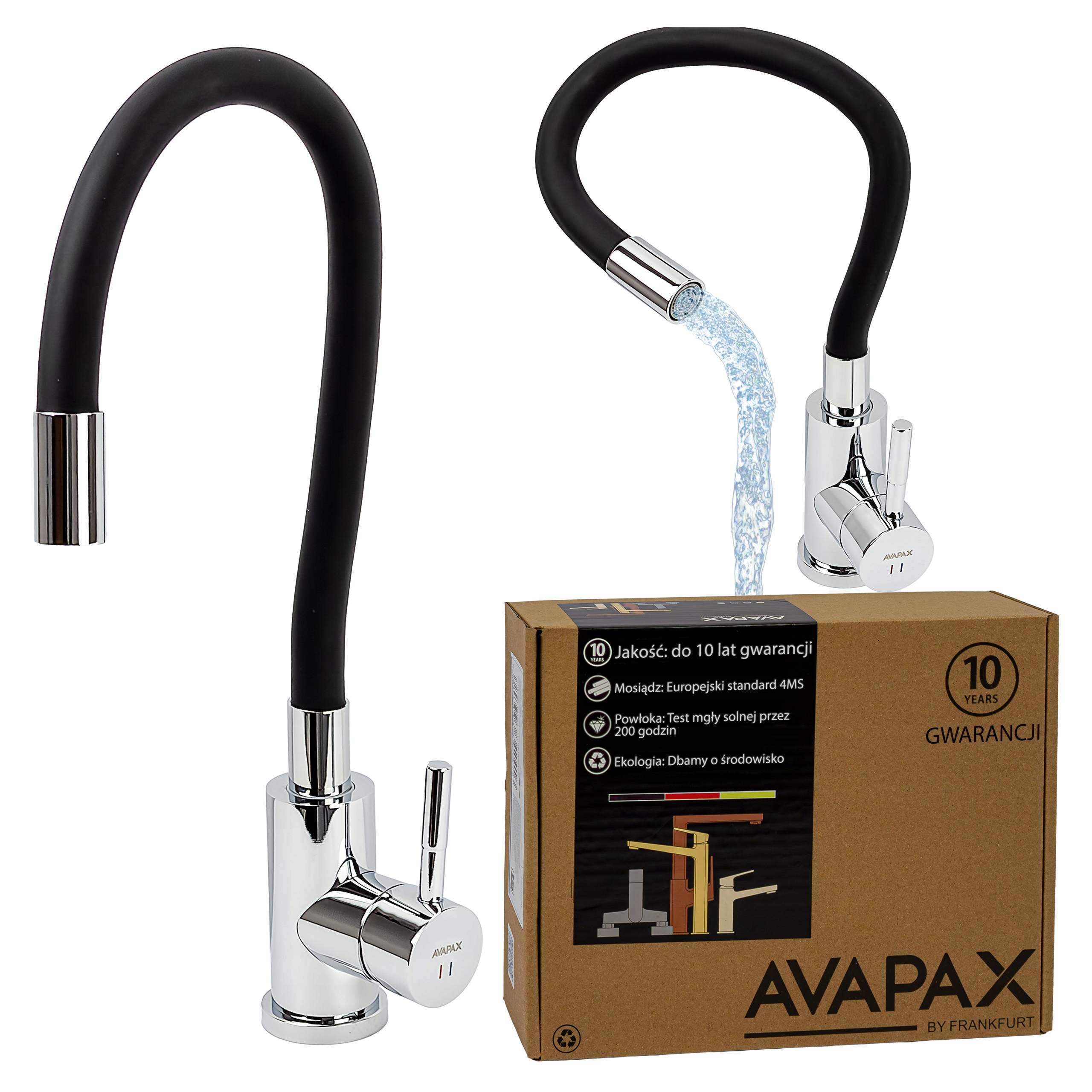 Kuchyňský kohoutek Baterie do dřezu silikonová flexibilní ramínko Otočná 360