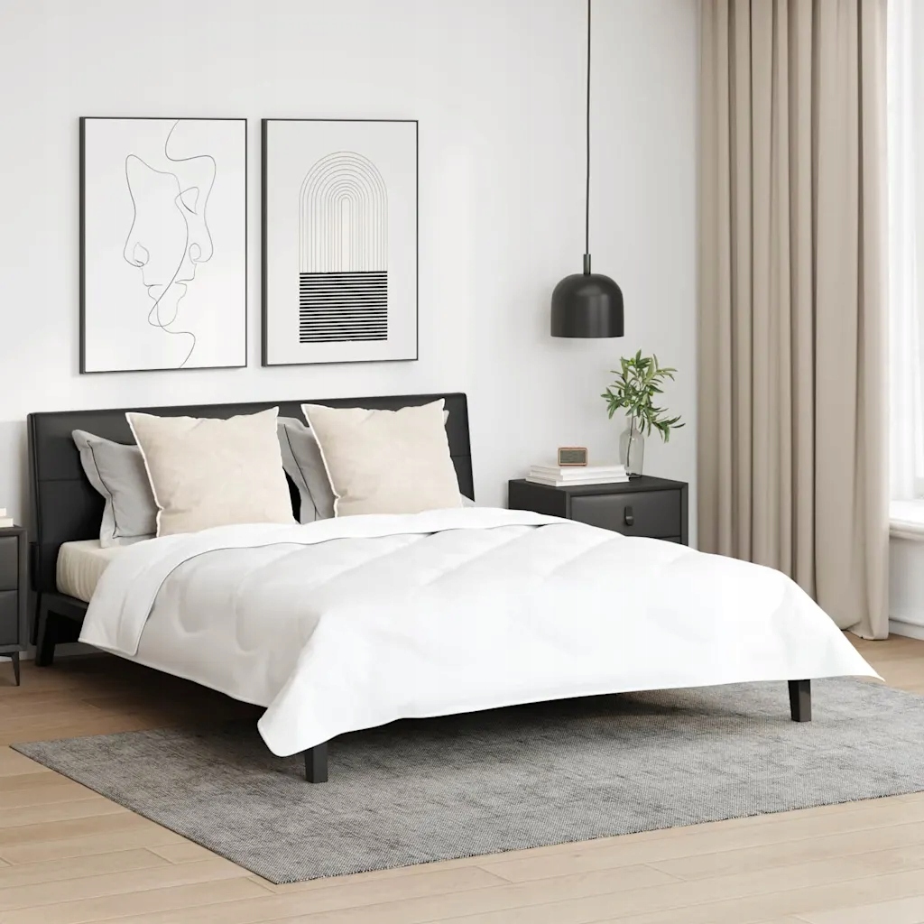 vidaXL Polštář s polštářem 2 pcs Bílá 80 x 80 cm Peří