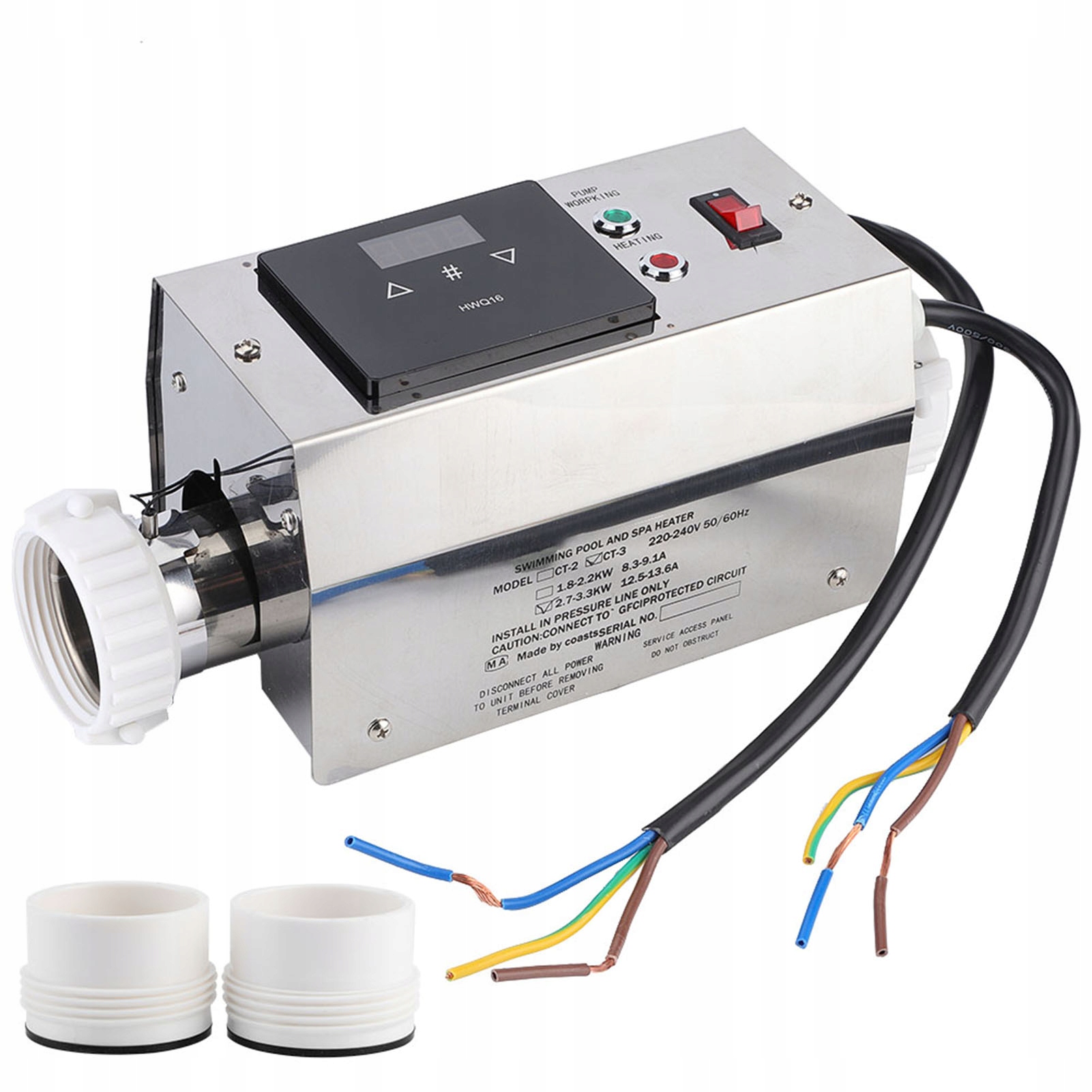 Podgrzewacz Basenowy Cyfrowy Termostat 220V/240V 3KW