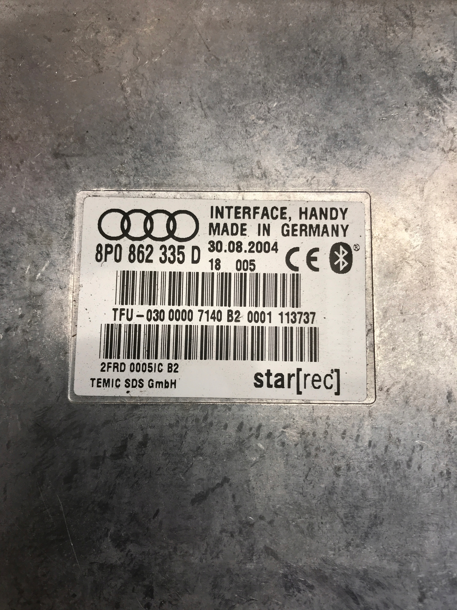 modulo BLUETOOTH VW SKODA AUDI 8P0862335D