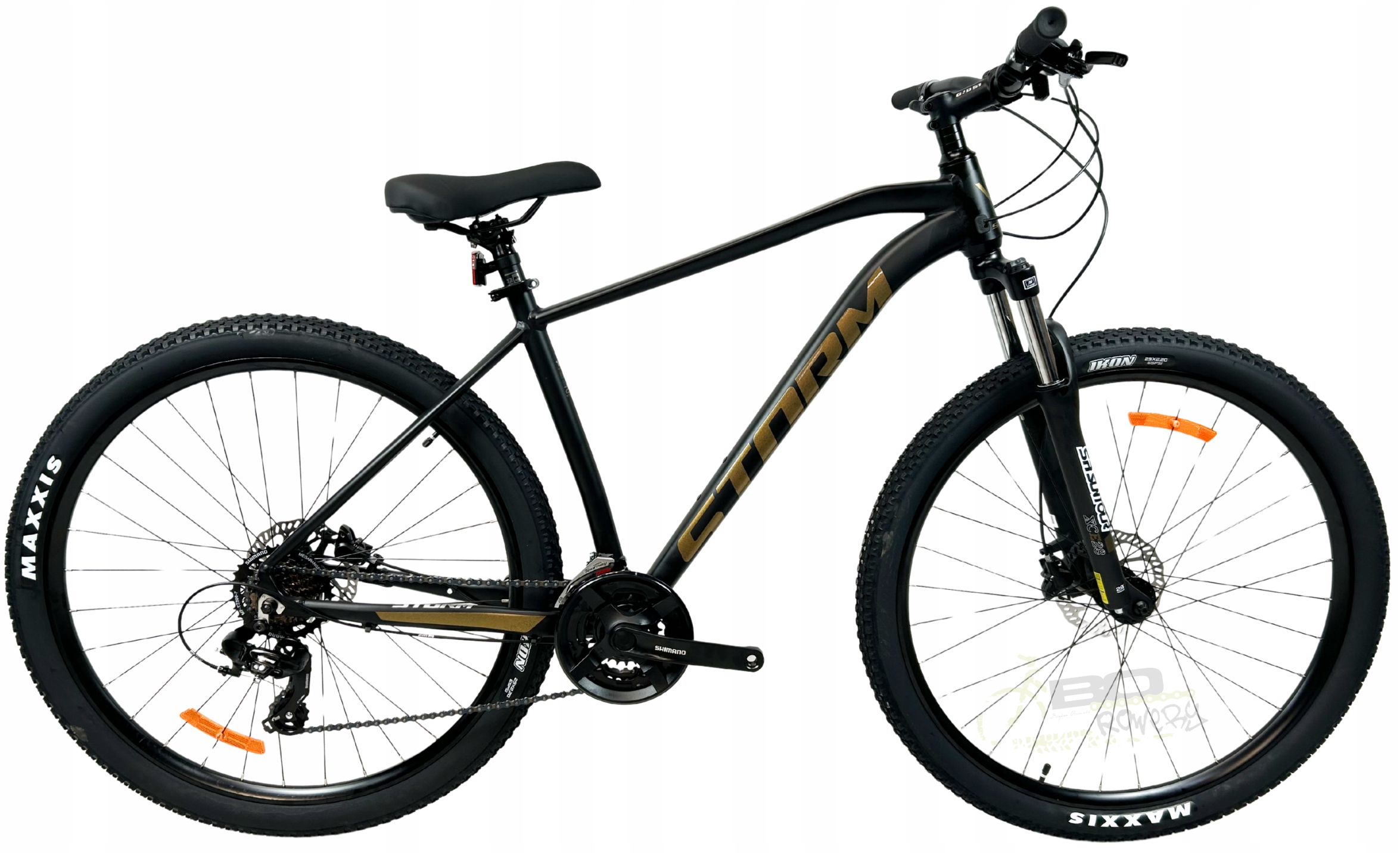 Rower Górski Mtb Storm Shark 2.0 rama 19 29 czarny złoty mat 2026 2x7