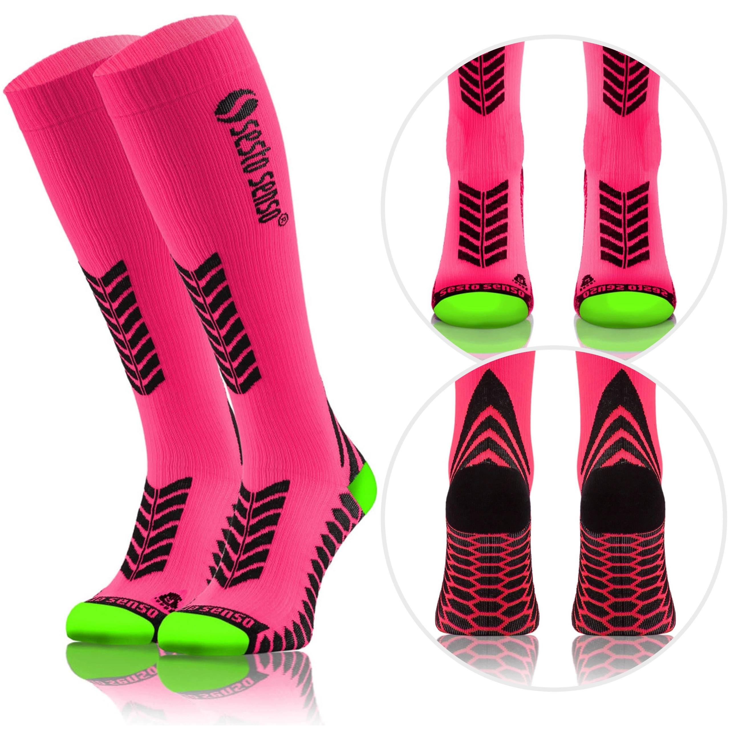 SKARPETY PODKOLANÓWKI SPORTOWE KOMPRESYJNE bieganie trekking długie *39-42