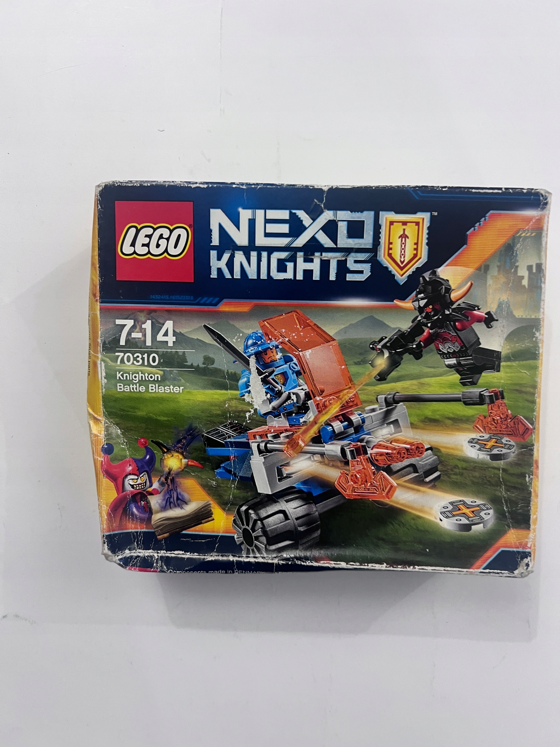 Lego 70310 Nexo Knights Pojazd bojowy Knighton pognieciony karton