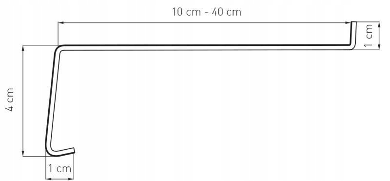 PARAPET ZEWNĘTRZNY STALOWY BLASZANY BRĄZ RAL8017 25cm + Boczki Marka bez marki