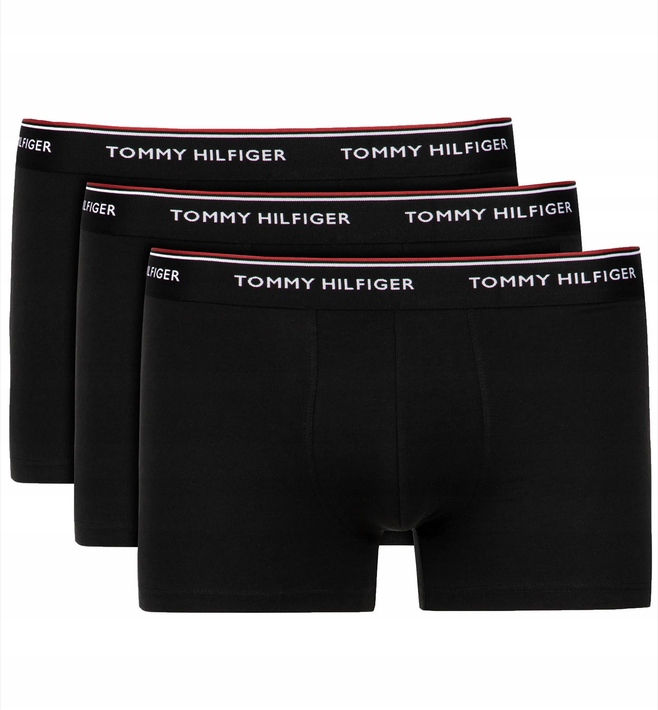 Tommy Hilfiger pánské boxerky černé, sada 3 kusů, 1U87903842-990 S