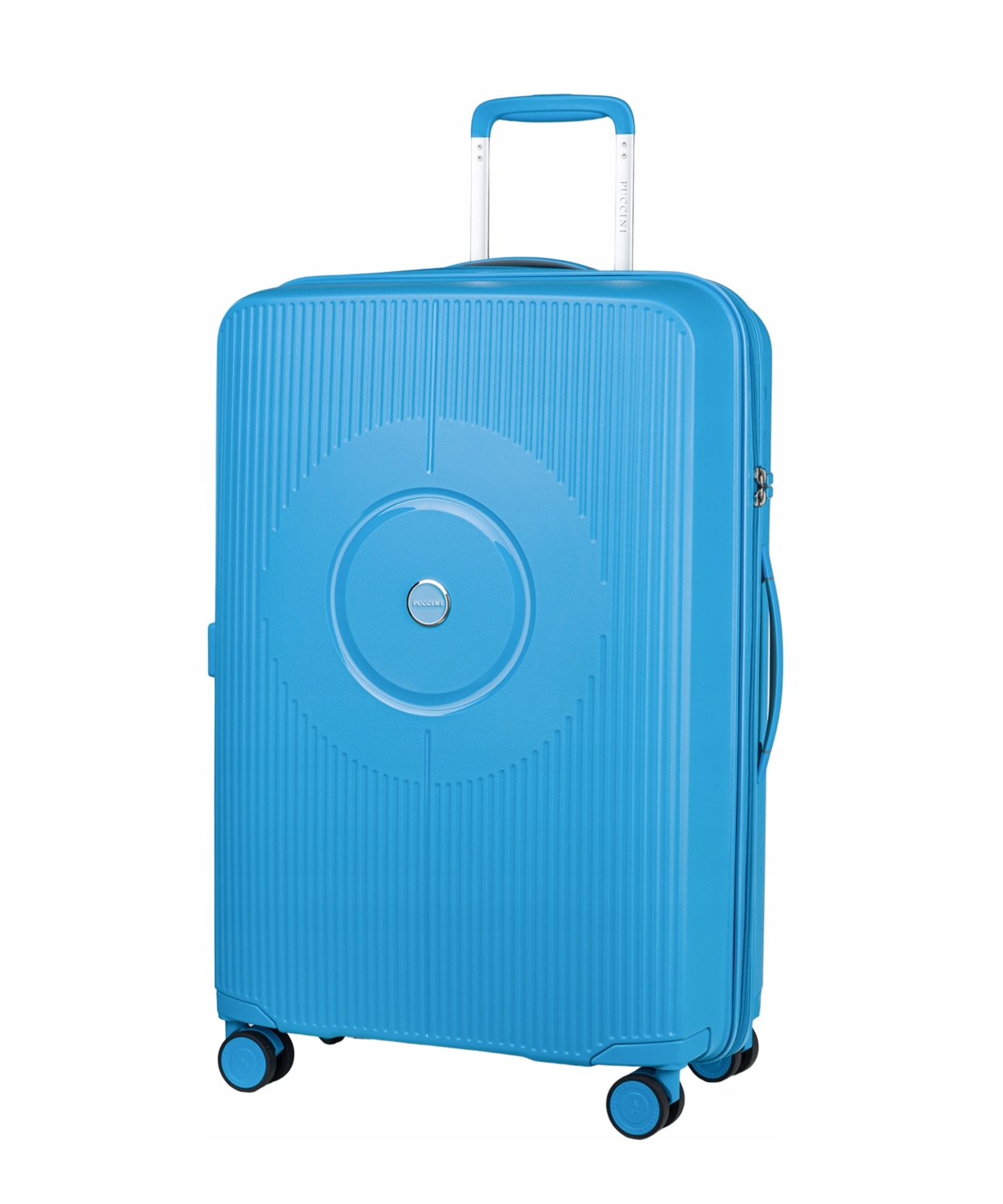Walizka Średnia Podróżna Na Kółkach Twarda Tsa Puccini Niebieska PP021B 7B