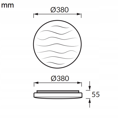 PLAFON LAMPA ŁAZIENKOWA LED 25W 2150lm 4000K IP44 Rodzaj gwintu zintegrowane źródło LED