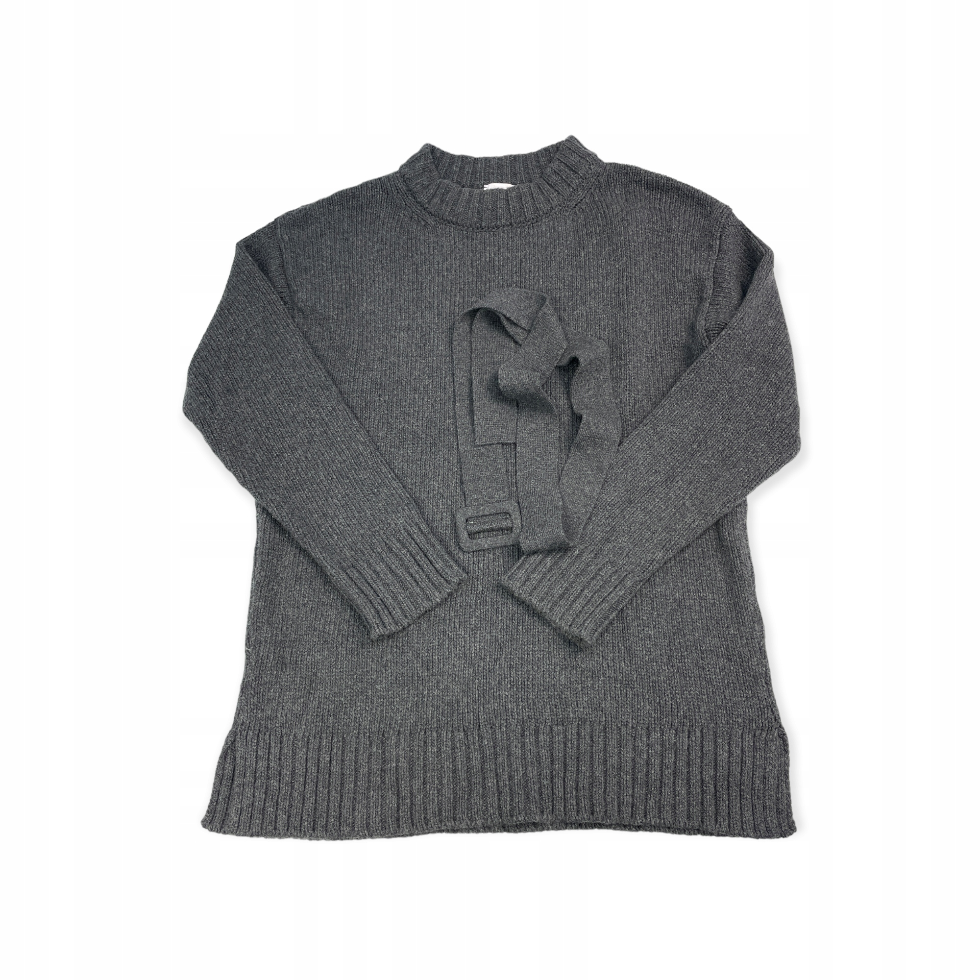 Vťahovací teplý dámsky sveter šedý G. XL