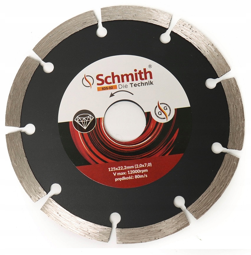

Tarcza Diamentowa Segmentowa 125mm Schmith