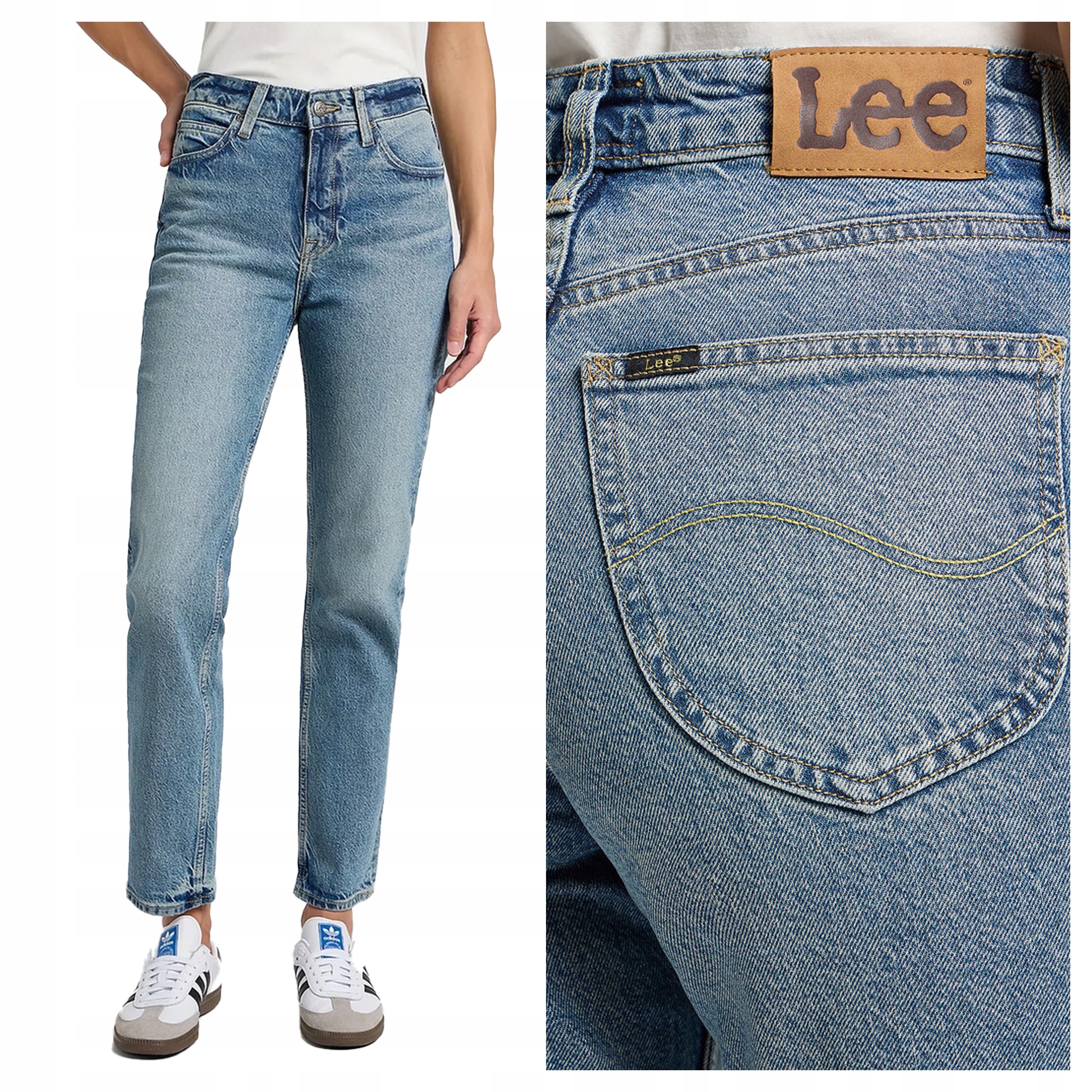 Lee Carol W26 L33 Dámské džíny Jednoduché