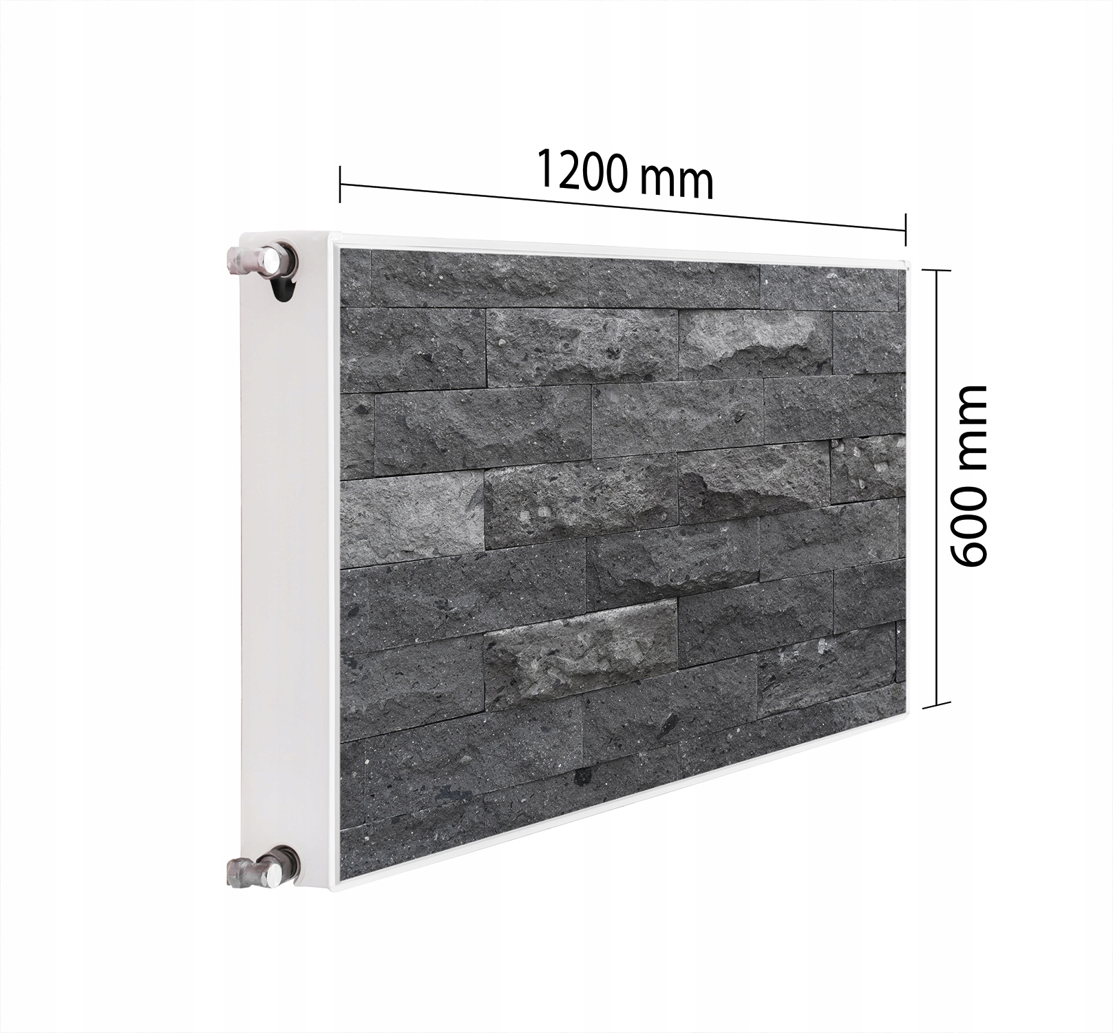 Maskovač Kryt Radiátoru 120x60 Cihlová Podložka Magnet