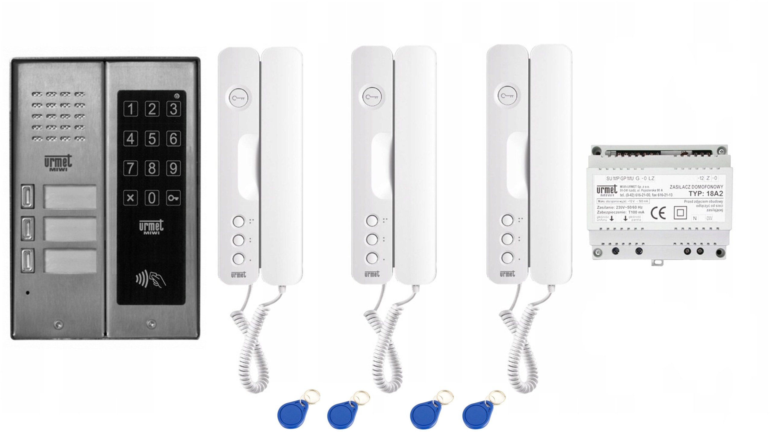 ZESTAW DOMOFONOWY DOMOFON URMET 5025/403-ZK-RF