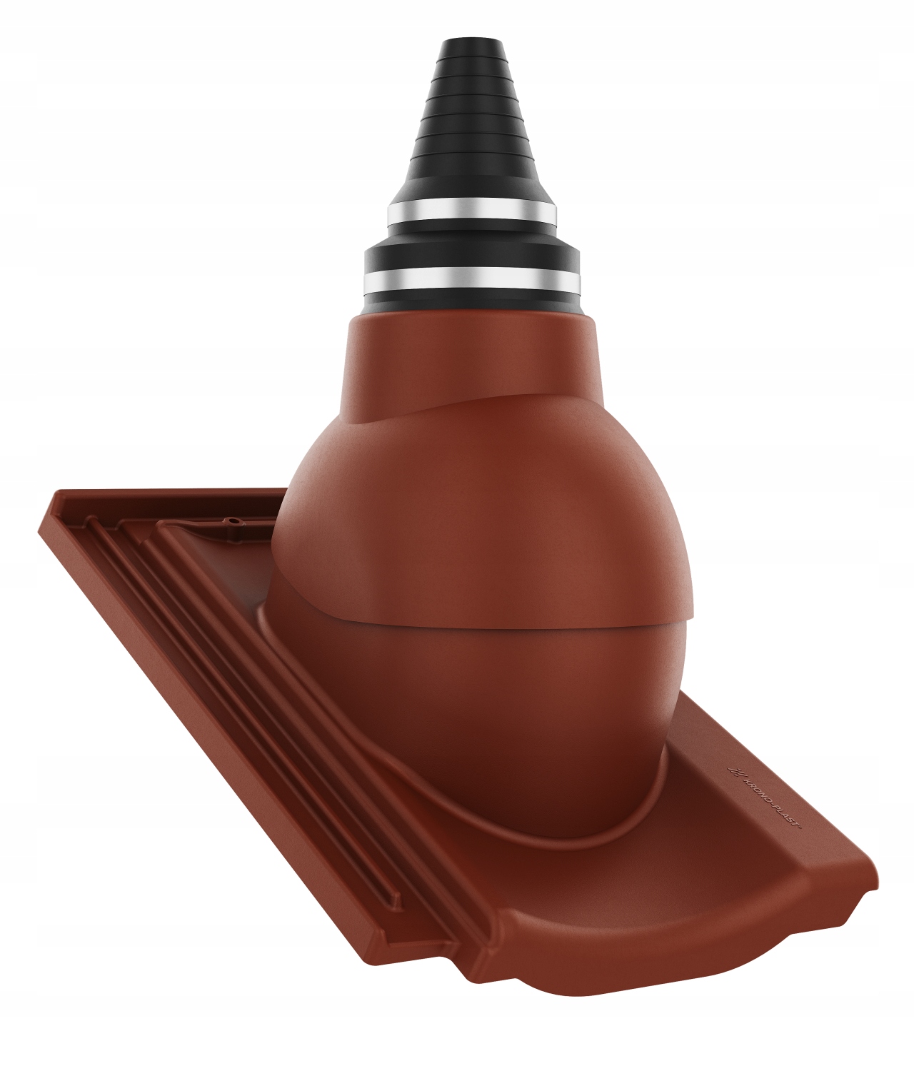 Anténní průchod pro vzduchotěsné střechy Creaton Cantus Měděná Angoba