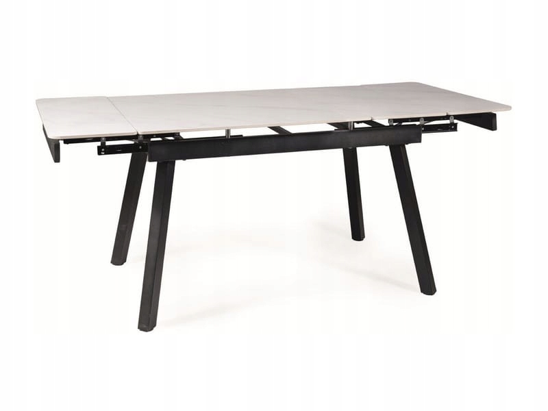 

Stół John 120(180)x85 biały/czarny efekt marmuru