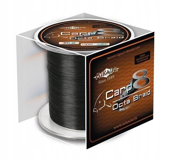 Mikado Plecionka Karpiowa Nihonto 018 Black 300m