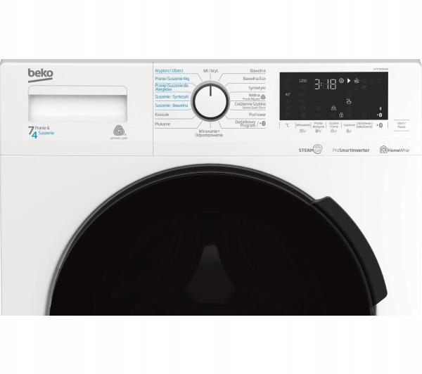 Pralko-suszarka wolnostojąca Beko HTV7616XW Promocja! Model HTV7616XW