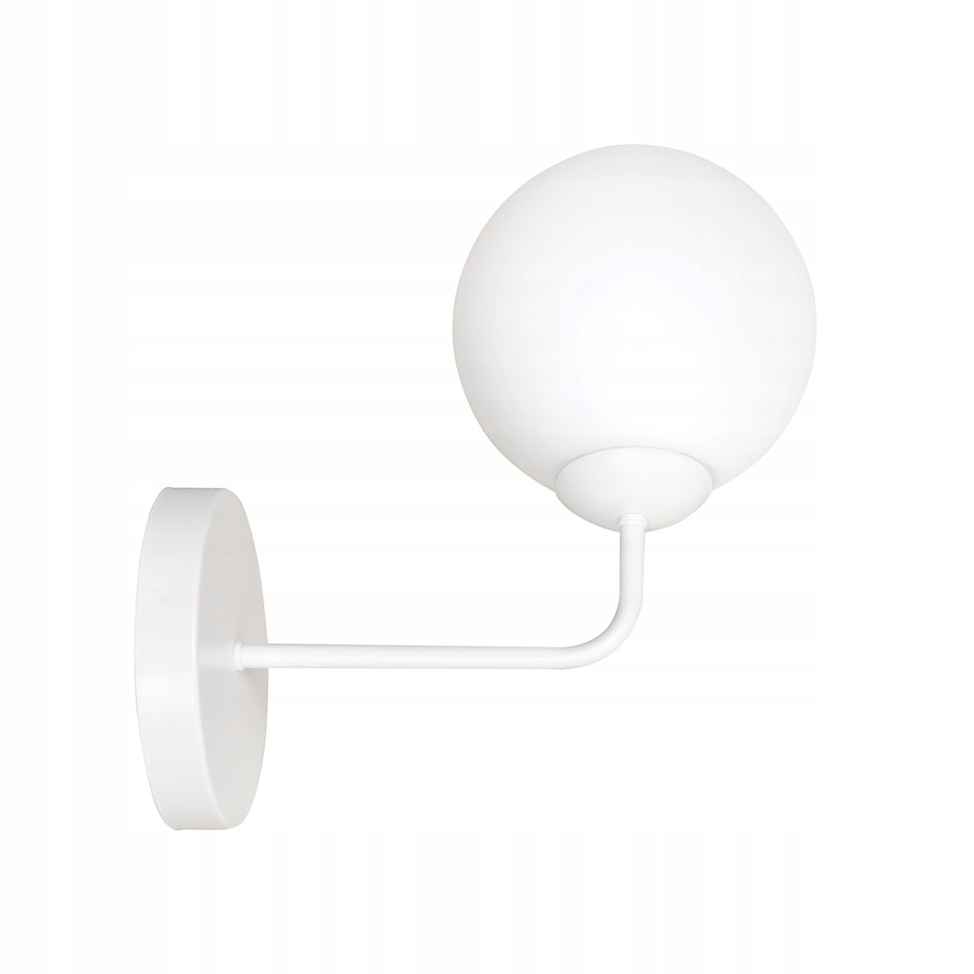 Nástěnná lampa Selbi K1 White bílá ocel lakovaná/sklo