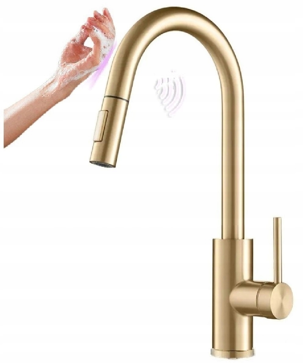 Kuchyňská baterie zlatá dotyková Ww Premium Gold