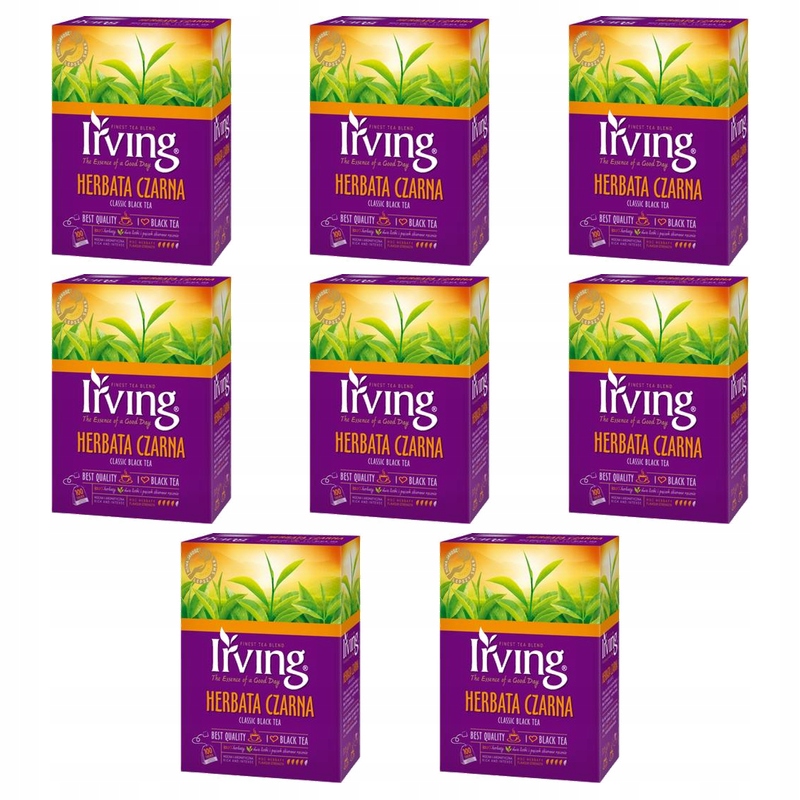 Irving Herbata czarna 100 torebek 200 g (100x2 g) X8