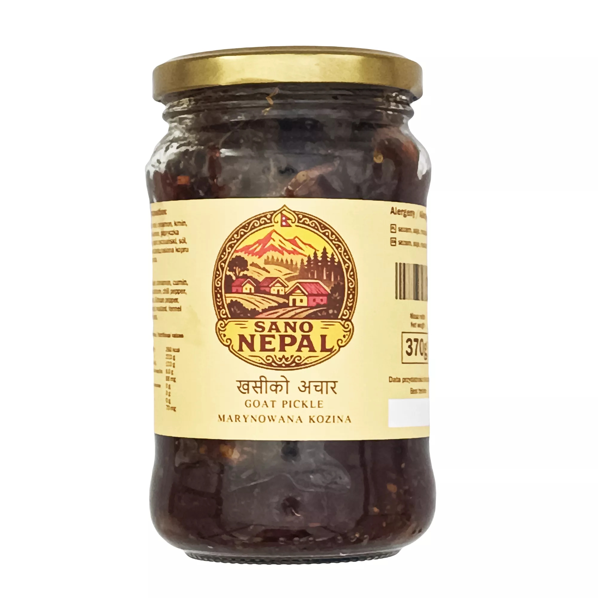 Marinovaná kozina Goat Pickle Sano Nepál 370 g