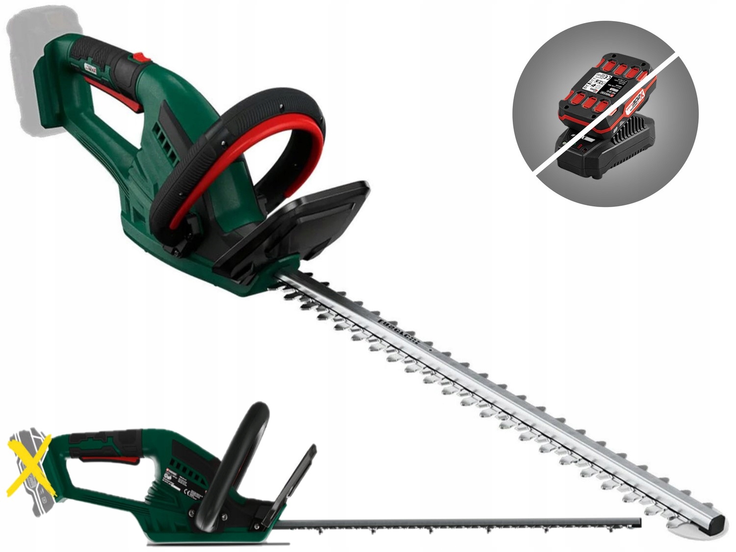 

Nożyce akumulatorowe Parkside do żywopłotu Mocne